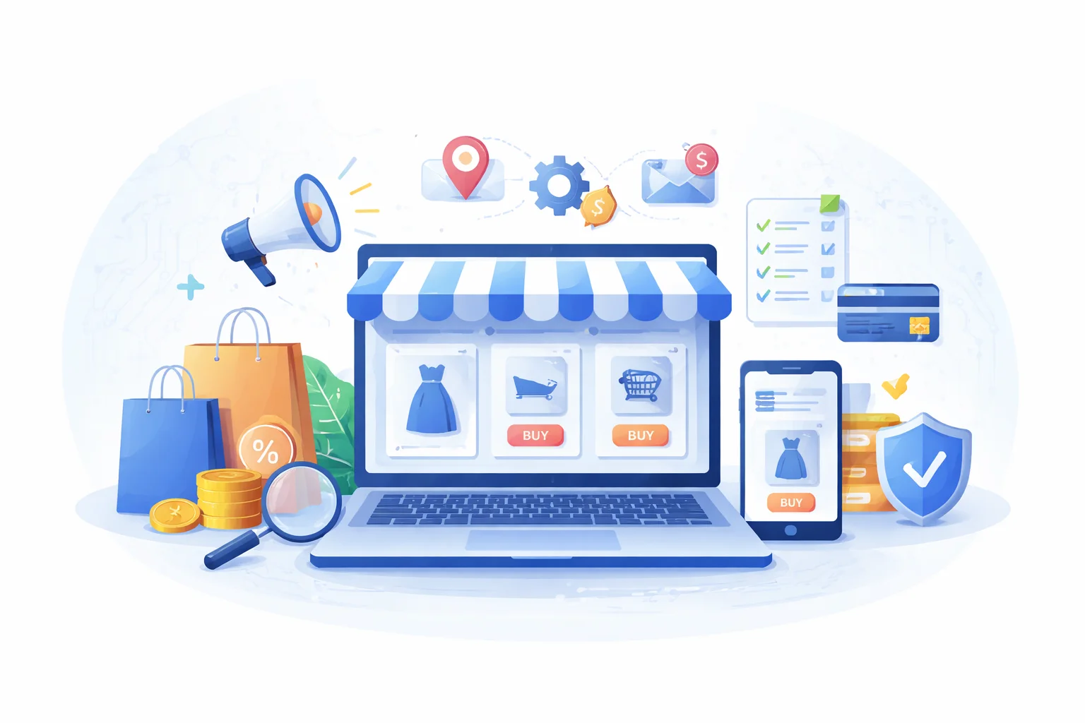 E-commerce website development for online stores