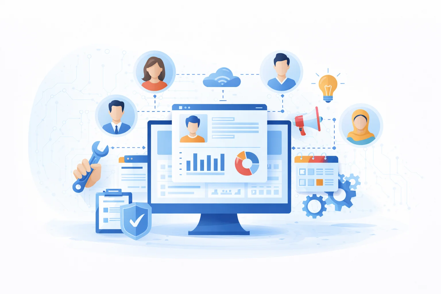 Custom portal development including intranet and extranet solutions