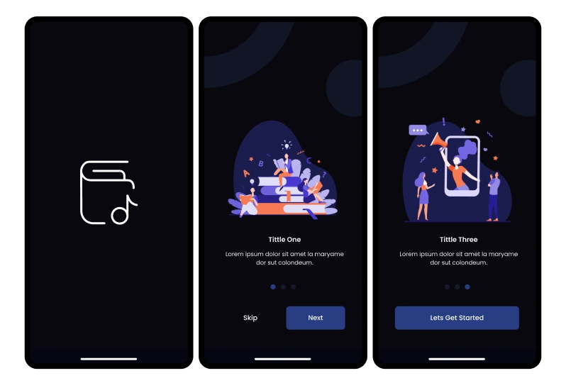 Splash & Onboarding Screens