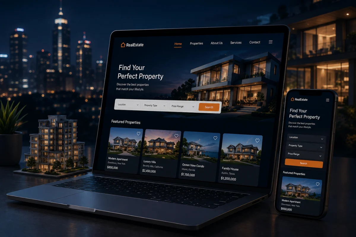 real estate web development services